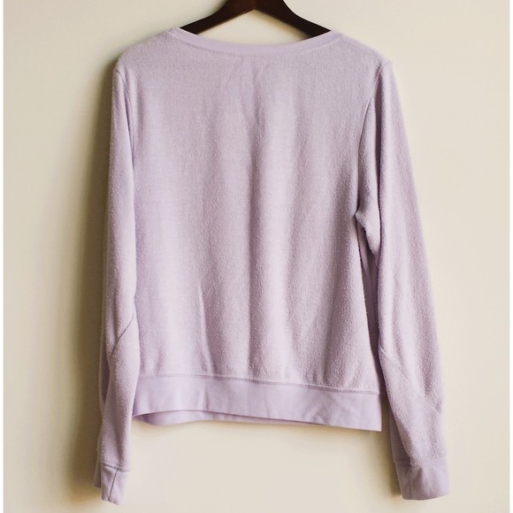 Wildfox Women slouchy Beach Long Sleeve Pullover Sweatshirt Muse Rainbow Medium - Picture 5 of 10